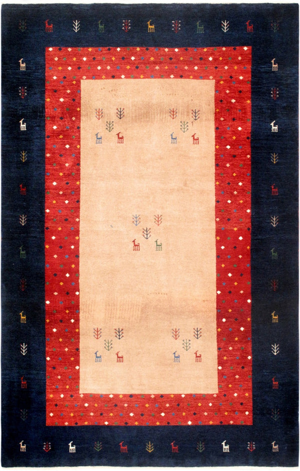 Pasargad Home Tribal Collection Hand-knotted Wool Area Rug – Vibrant Colors & Rich Textures   029407