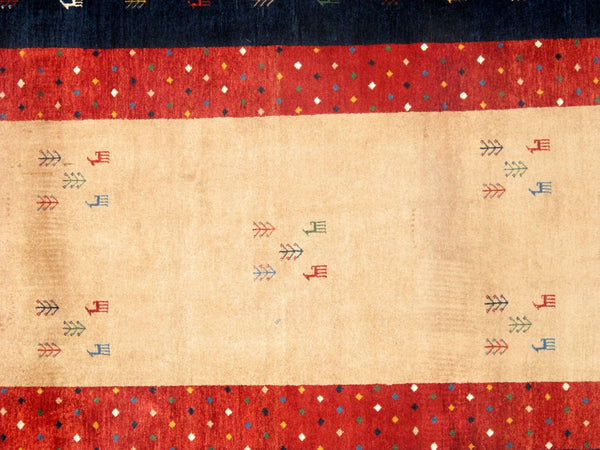 Pasargad Home Tribal Collection Hand-knotted Wool Area Rug – Vibrant Colors & Rich Textures   029407