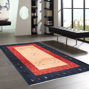 Pasargad Home Tribal Collection Hand-knotted Wool Area Rug – Vibrant Colors & Rich Textures   029407