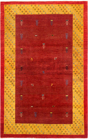 Pasargad Home Tribal Collection Hand-knotted Wool Area Rug – Vibrant Colors & Rich Textures   029418