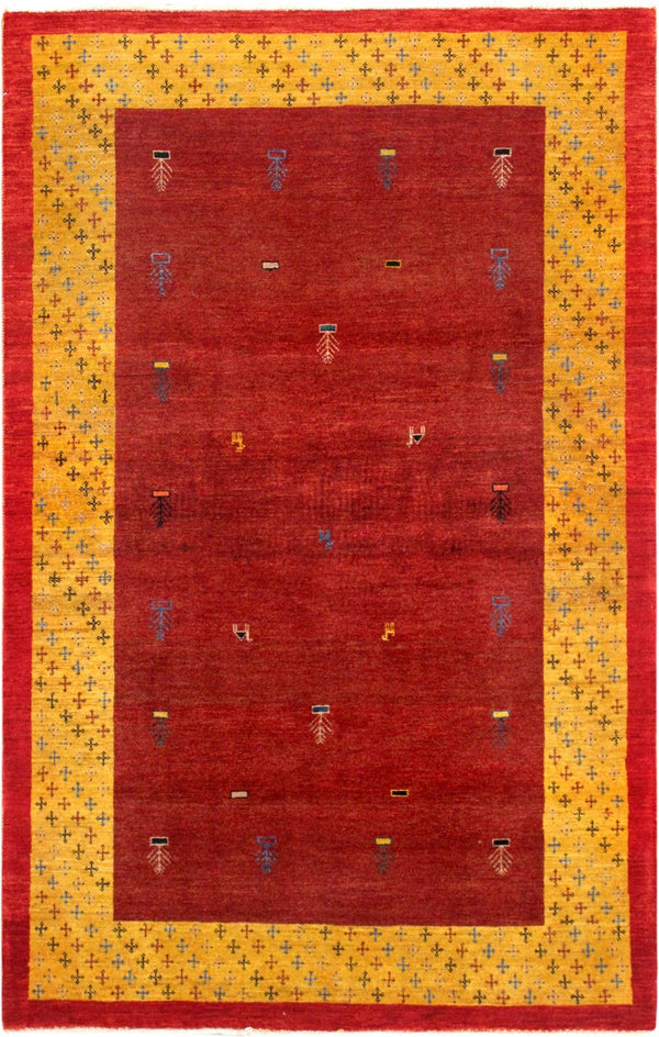 Pasargad Home Tribal Collection Hand-knotted Wool Area Rug – Vibrant Colors & Rich Textures   029418