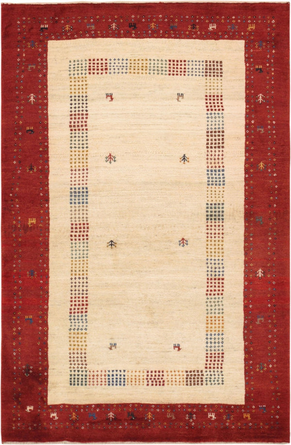 Pasargad Home Tribal Collection Hand-knotted Wool Area Rug – Vibrant Colors & Rich Textures   030227