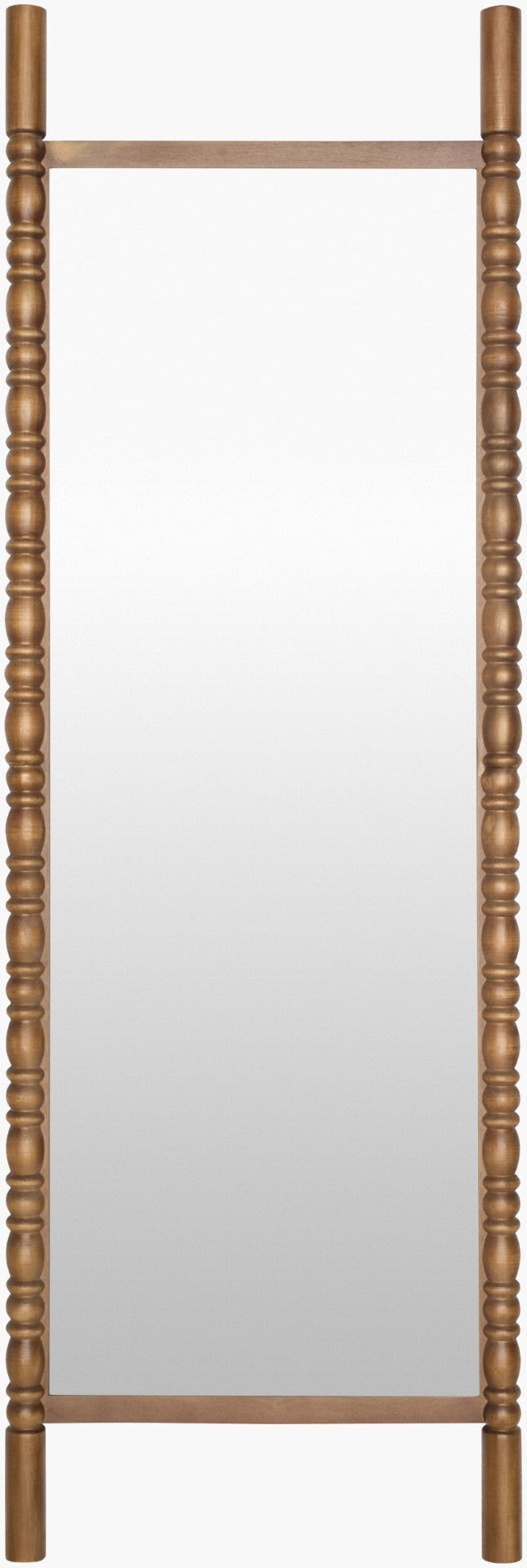 Livabliss Bennet Bohemian Full Length Wall Mirror Slim Profile Eclectic Frame Bedroom Entryway Wood 65"H x 22"W x 2"D GABE003-65222