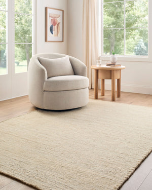 Livabliss Beverly Handwoven Jute Flatweave Rug Natural Fiber Artisan Accent for Entryway or Kitchen Ecru, Sandston 5' x 7'6" GABV2300-576