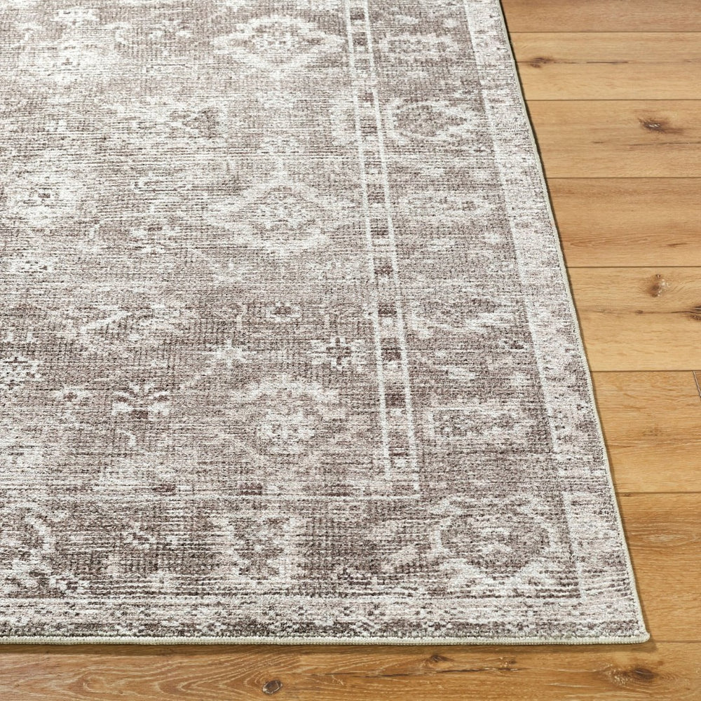 Livabliss Collins Avenue Oushak Accent Rug Machine Woven Polyester Plush Pile Transitional Bedroom Dusty Sage, Lig 6'6" x 9' GACA2301-669