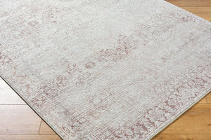 Livabliss Collins Avenue Medallion Accent Rug Plush Polyester Pile for Entryway or Bedside Ivory, Beige 6'6" x 9' GACA2304-669