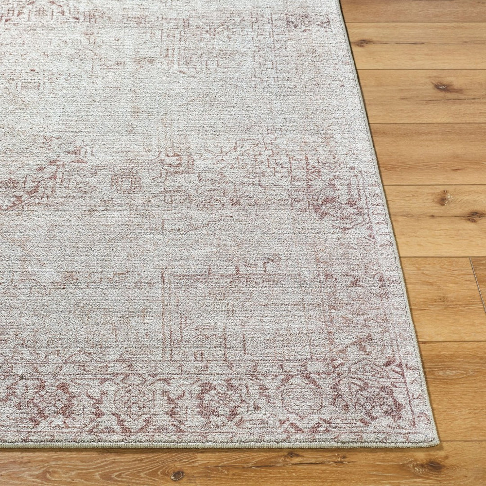 Livabliss Collins Avenue Medallion Accent Rug Plush Polyester Pile for Entryway or Bedside Ivory, Beige 6'6" x 9' GACA2304-669