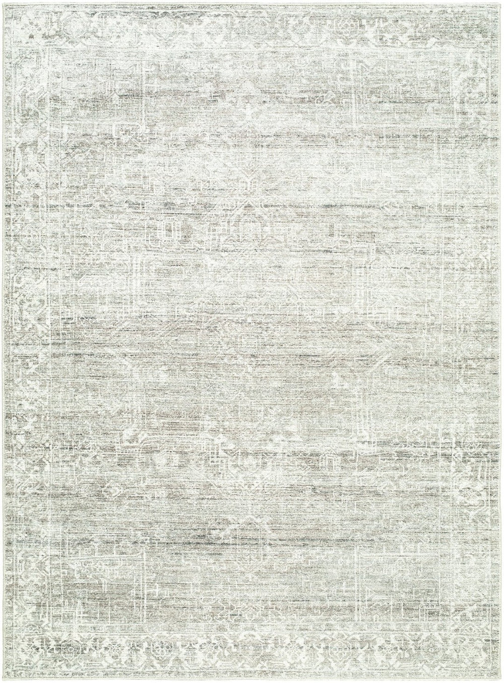 Livabliss Collins Avenue Medallion Accent Rug Polyester Pile Turkish Woven Entryway Decor Medium Gray, Iv 2'1" x 3'9" GACA2307-2745