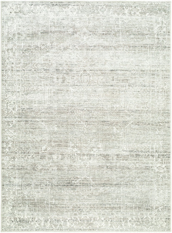 Livabliss Collins Avenue Medallion Accent Rug Polyester Pile Turkish Woven Entryway Decor Medium Gray, Iv 2'1" x 3'9" GACA2307-2745