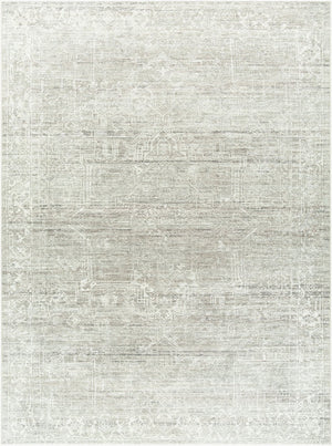 Livabliss Collins Avenue Medallion Accent Rug Polyester Pile Turkish Woven Entryway Decor Medium Gray, Iv 9'1" x 12' GACA2307-9112