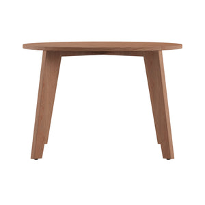 Homelegance By Top-Line Arnet Angled Leg Round Dining Table Light Oak Rubberwood