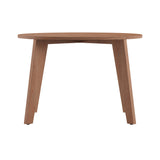 Homelegance By Top-Line Arnet Angled Leg Round Dining Table Light Oak Rubberwood