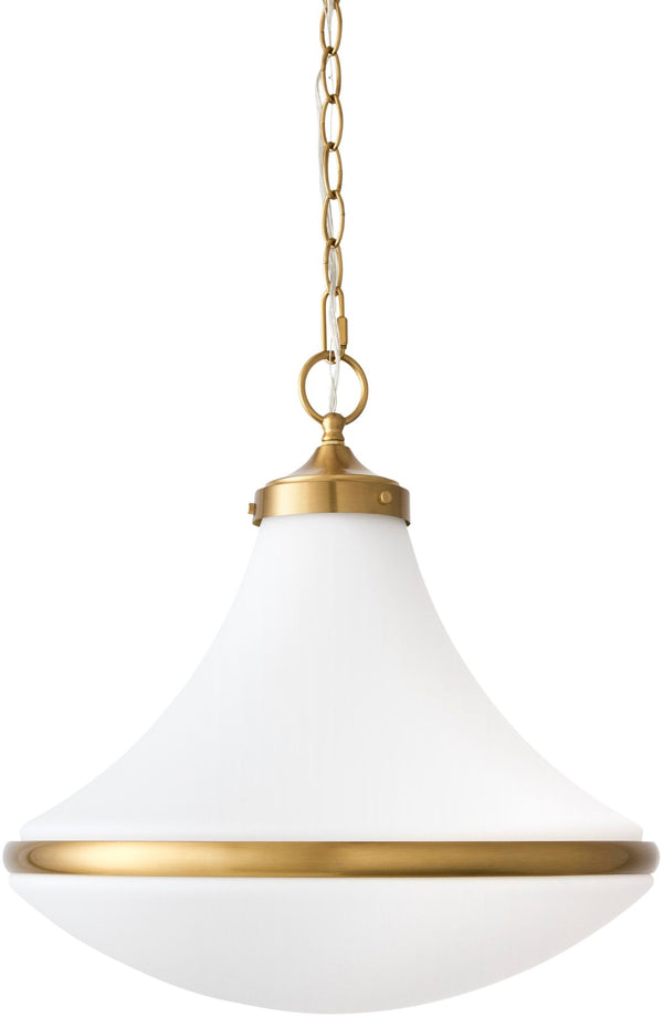 Livabliss Colleen Geometric Metal and Glass Pendant Light for Dining Room or Foyer Entryway GACN-004
