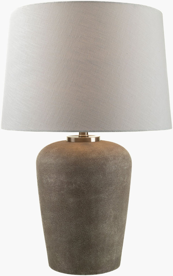Livabliss Cordova Rustic Table Lamp with Linen Shade Mixed Material Handcrafted Warm Glow GACO-001