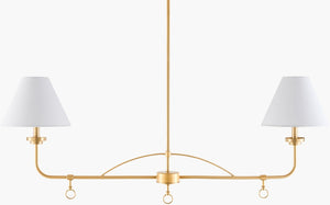 Livabliss The Channy Wide Linen Pendant Light French Country Style for Dining and Kitchen GACY-002
