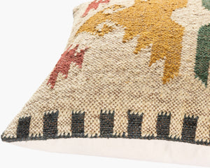 Surya Gada 20" X 20" Elegant Accent Pillow - Unique Cotton, Wool & Jute Blend For Cozy Home Decor Amber Wool,Jute,Cotton Gad001-2020