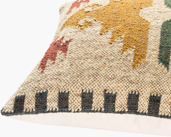 Surya Gada 20" X 20" Elegant Accent Pillow - Unique Cotton, Wool & Jute Blend For Cozy Home Decor Amber Wool,Jute,Cotton Gad001-2020