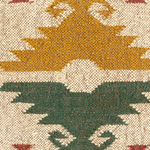 Surya Gada 20" X 20" Elegant Accent Pillow - Unique Cotton, Wool & Jute Blend For Cozy Home Decor Amber Wool,Jute,Cotton Gad001-2020