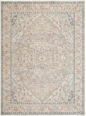 Livabliss Maria Elena Medallion Accent Rug Polyester Woven Fringe Trim Transitional Entryway Decor Taupe, Beige 2'2" x 3'9" GADA2300-2745