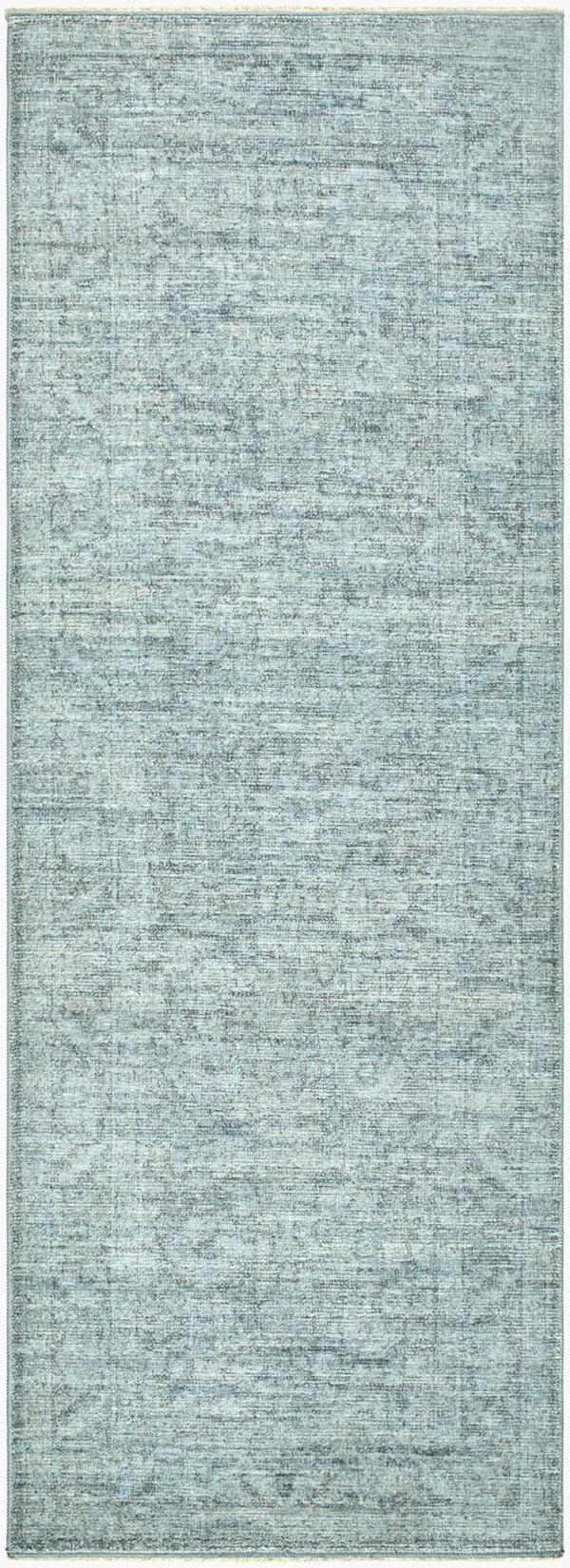 Livabliss Maria Elena Persian Medallion Area Rug Polyester Woven Fringe Living Room Accent Dusty Sage, Cre 2'7" x 7'3" GADA2301-2773