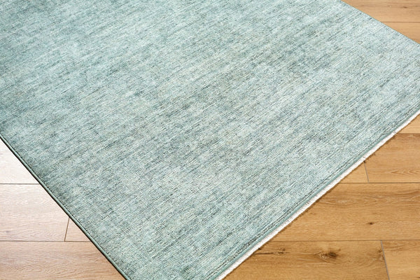 Livabliss Maria Elena Persian Medallion Area Rug Polyester Woven Fringe Living Room Accent Dusty Sage, Cre 6'4" x 9' GADA2301-649