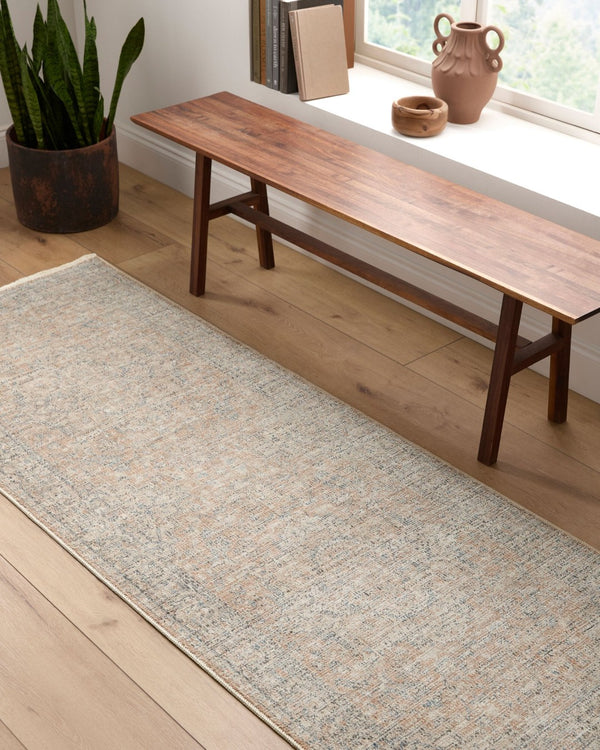 Livabliss Maria Elena Floral Medallion Accent Rug Polyester Woven Fringe Boho Entryway Layer Brown, Beige 2'7" x 7'3" GADA2302-2773