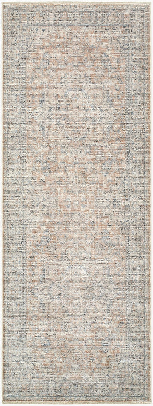 Livabliss Maria Elena Floral Medallion Accent Rug Polyester Woven Fringe Boho Entryway Layer Brown, Beige 2'7" x 7'3" GADA2302-2773