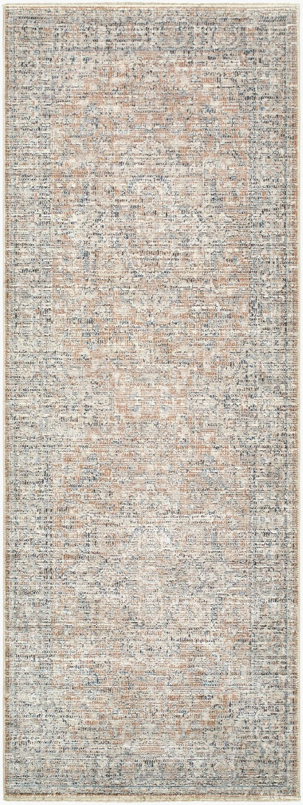 Livabliss Maria Elena Floral Medallion Accent Rug Polyester Woven Fringe Boho Entryway Layer Brown, Beige 2'7" x 7'3" GADA2302-2773