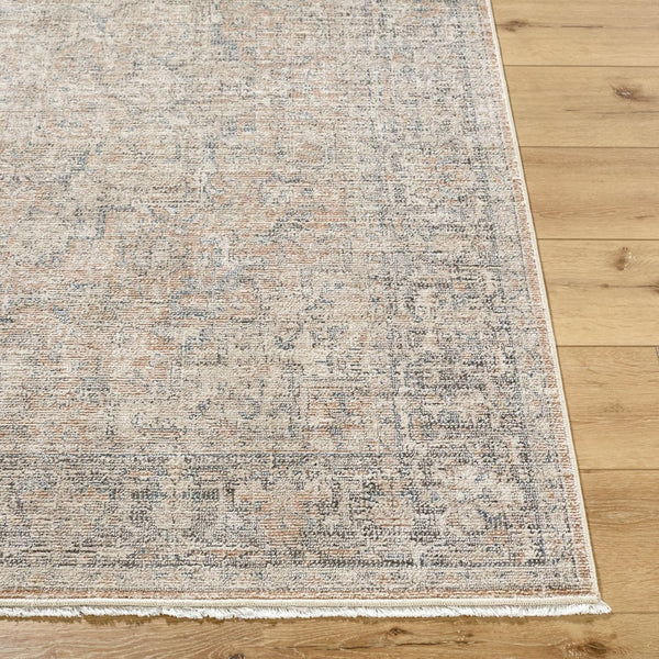 Livabliss Maria Elena Floral Medallion Accent Rug Polyester Woven Fringe Boho Entryway Layer Brown, Beige 7'10" x 10' GADA2302-71010