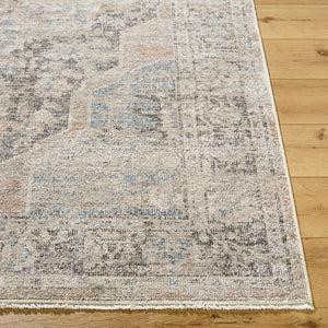 Livabliss Maria Elena Medallion Accent Rug Bohemian Fringe Polyester Woven Entryway Bedside Indigo Dark Brown, Oat 2'2" x 3'9" GADA2303-2745