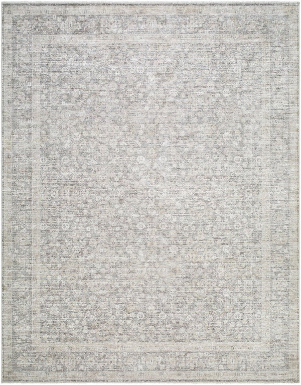 Livabliss Maria Elena Traditional Fringe Area Rug Polyester Pile for Living Room Spaces Ivory, Medium B 7'10" x 10' GADA2304-71010
