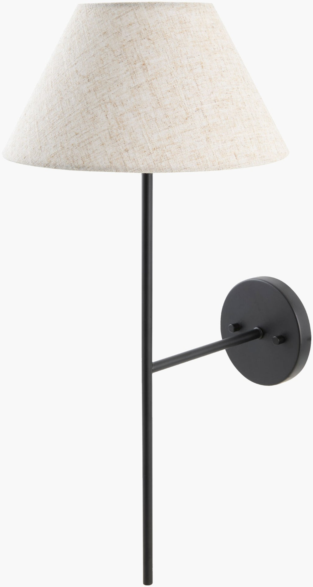 Livabliss The Darreff Linen Shade Wall Sconce French Country Cottage Warm Ambient Bedroom Light GADF-001