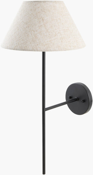 Livabliss The Darreff Linen Shade Wall Sconce French Country Cottage Warm Ambient Bedroom Light GADF-001