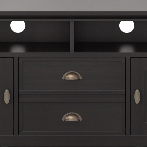 English Elm Redmond 72" Tv Media Stand In Hickory Brown - Handcrafted Solid Wood With Elegant Storage Solutions B136P159540-GIGA