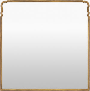 Livabliss Grey Square Mantel Mirror with Traditional Frame for Fireplace or Entryway Walls GAEY001-36361