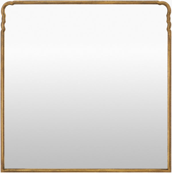 Livabliss Grey Square Mantel Mirror with Traditional Frame for Fireplace or Entryway Walls GAEY001-36361