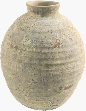 Livabliss Hartnett Artisan Handcrafted Textured Ceramic Vase for Shelves Consoles and Entryway Tables Rust 13"H x 11"W x 11"D GAHR001-131111