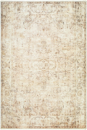 Livabliss Fetscher Vintage Inspired Distressed Geometric Polyester Accent Rug for Entryways Light Beige, Li 2'2" x 3'9" GAHU2300-2745