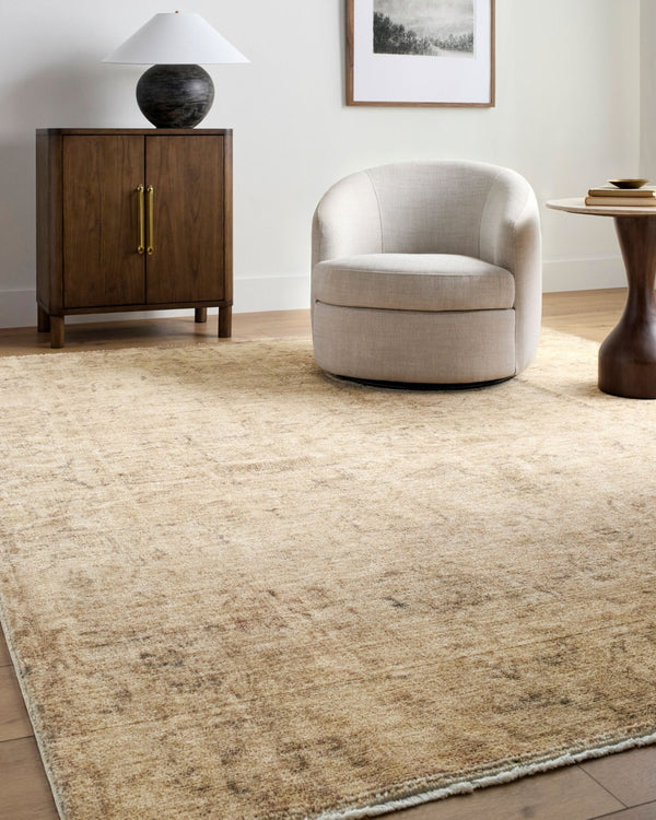 Livabliss Fetscher Vintage Inspired Distressed Geometric Polyester Accent Rug for Entryways Light Beige, Li 2'2" x 3'9" GAHU2300-2745