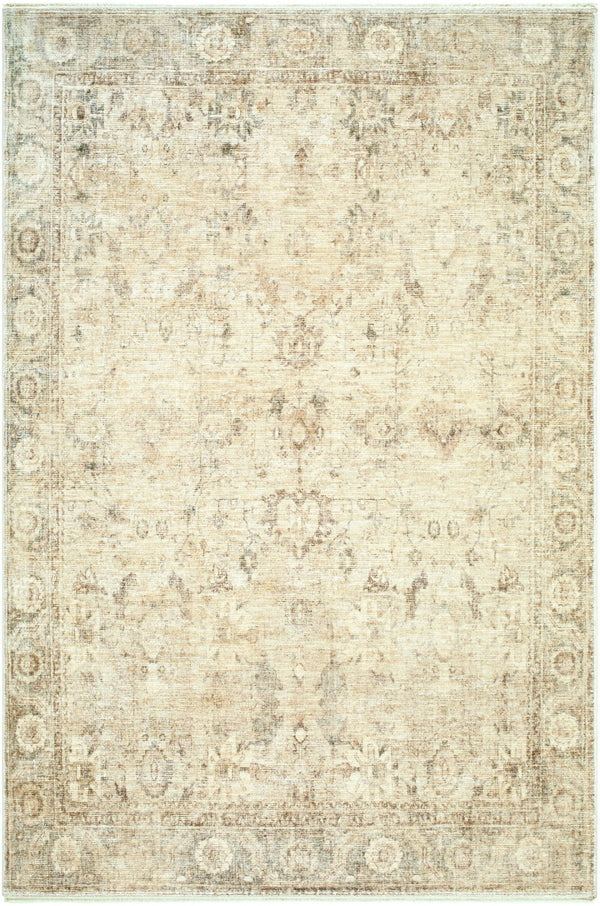 Livabliss Fetscher Vintage Distressed Polyester Area Rug for Large Living and Dining Spaces Olive, Light Be 9'11" x 14' GAHU2301-1014
