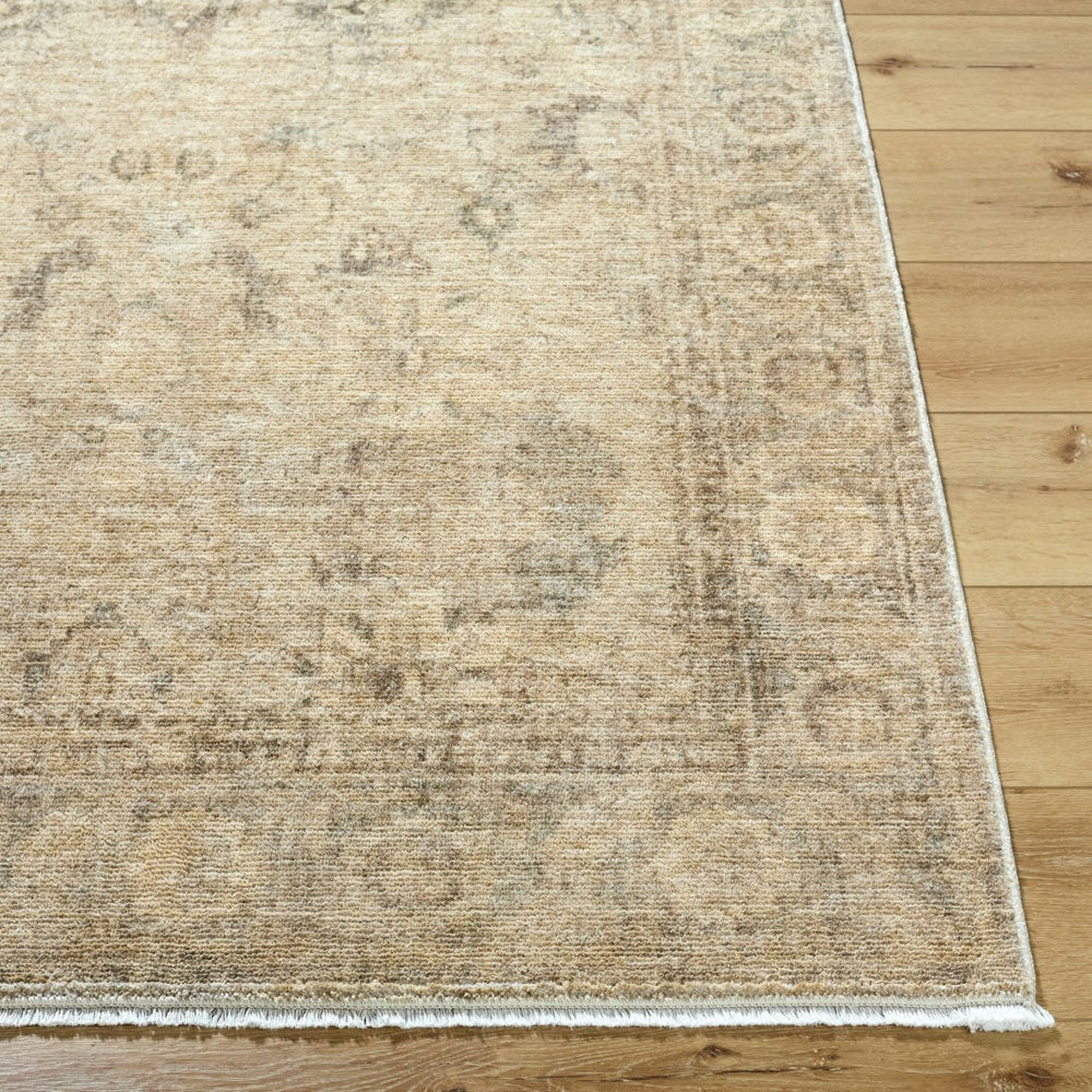 Livabliss Fetscher Vintage Distressed Polyester Area Rug for Large Living and Dining Spaces Olive, Light Be 9'11" x 14' GAHU2301-1014