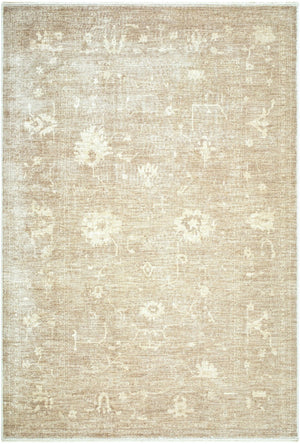 Livabliss Fetscher Machine Woven Polyester Accent Rug Distressed Vintage Neutral Bohemian Entryway Light Brown, Iv 2'2" x 3'9" GAHU2302-2745