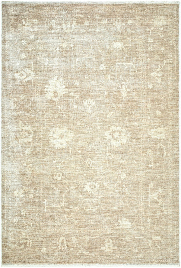 Livabliss Fetscher Machine Woven Polyester Accent Rug Distressed Vintage Neutral Bohemian Entryway Light Brown, Iv 2'2" x 3'9" GAHU2302-2745