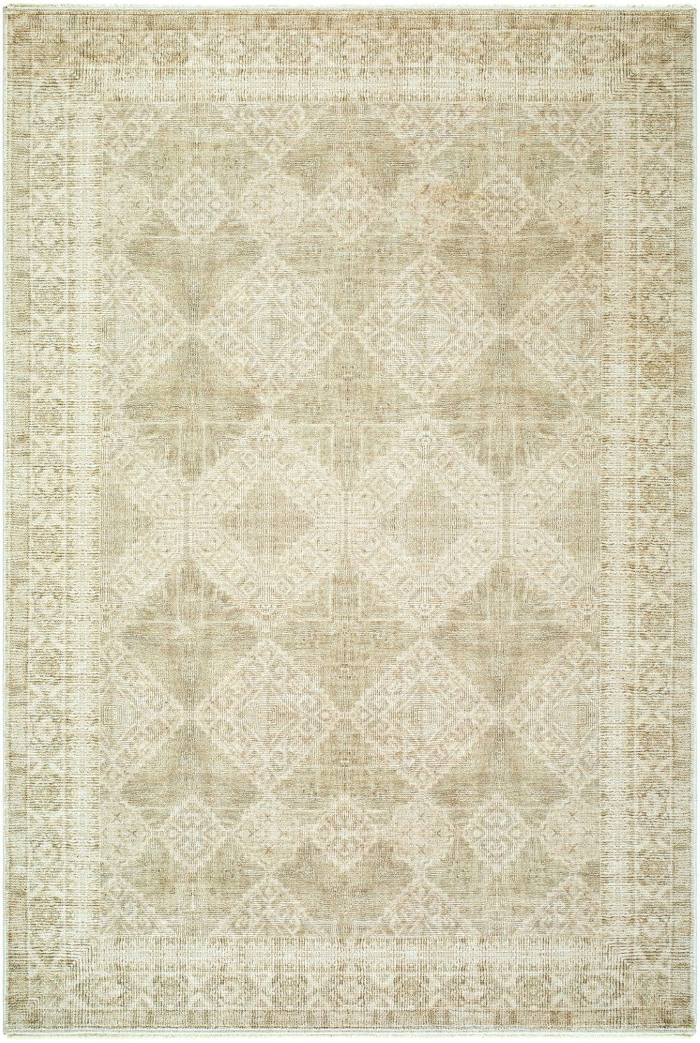 Livabliss Fetscher Distressed Geometric Area Rug Polyester Vintage Neutral Entryway Accent Olive, Light Be 7'10" x 10' GAHU2303-71010