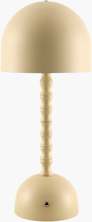Livabliss Gaios Arts and Crafts Table Lamp with Felt Shade Metal Base Cordless Portable GAI-003