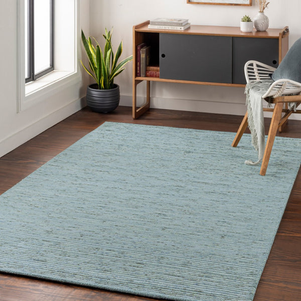 Surya Gaia 2' X 3' Handmade Area Rug - Soft Viscose & Wool Blend, Modern Design, Easy To Clean & Durable Deep Teal Viscose,Wool Gai1001-23