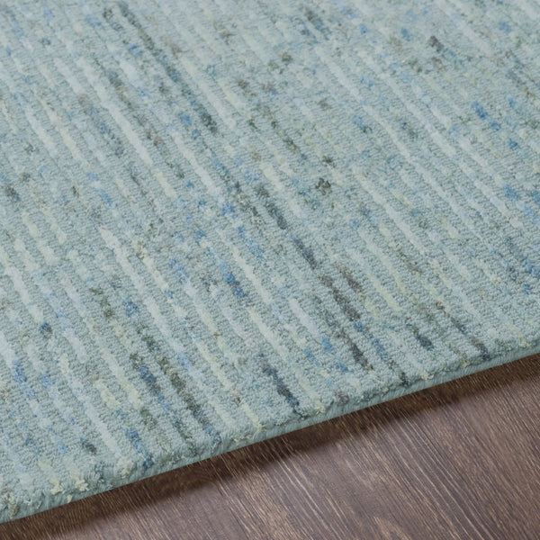 Surya Gaia 2' X 3' Handmade Area Rug - Soft Viscose & Wool Blend, Modern Design, Easy To Clean & Durable Deep Teal Viscose,Wool Gai1001-23