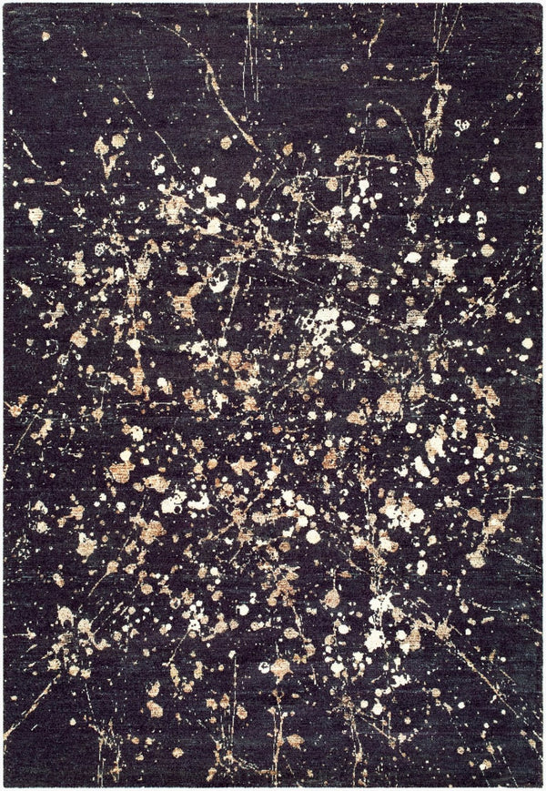 Livabliss Janek Hand-tufted Geometric Accent Rug Mid-century Modern Polyester for Entryways Charcoal, Ivory 5' x 7'6" GAJA2300-576