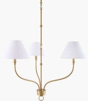 Livabliss The Johanna French Country Linen Shade Chandelier Warm Glow for Dining Rooms GAJN-002