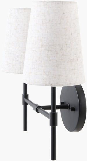 Livabliss The Joejoe Linen Shade Wall Sconce French Country Farmhouse Ambient Light Fixture GAJO-001